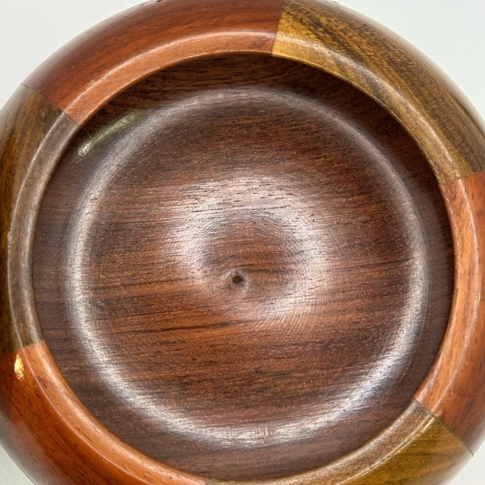 Wooden Decorative Bowl with Lid